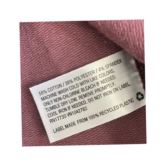 ISABEL MATERNITY MATCH BACK MATERNITY BURGUNDY TIE-DYE SWEATSHIRT SIZE S - Picture 6 of 7